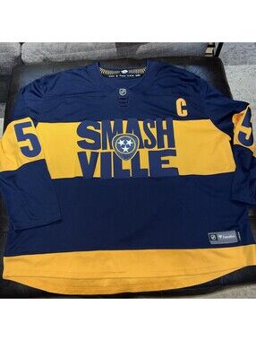 Nashville Predators 2022 Stadium Series Jersey Fanatics Smashville 5XL